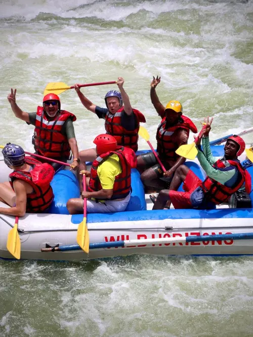 Rafting na rieke Zambezi
